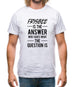 Frisbee Is The Answer Mens T-Shirt