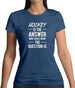Hockey Is The Answer Womens T-Shirt