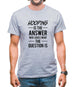 Hooping Is The Answer Mens T-Shirt