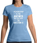 Kickboxing Is The Answer Womens T-Shirt
