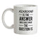 KICKBOXING Is The Answer Ceramic Mug