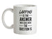 Larping Is The Answer Ceramic Mug