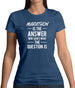 Marathon Is The Answer Womens T-Shirt