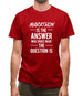 Marathon Is The Answer Mens T-Shirt