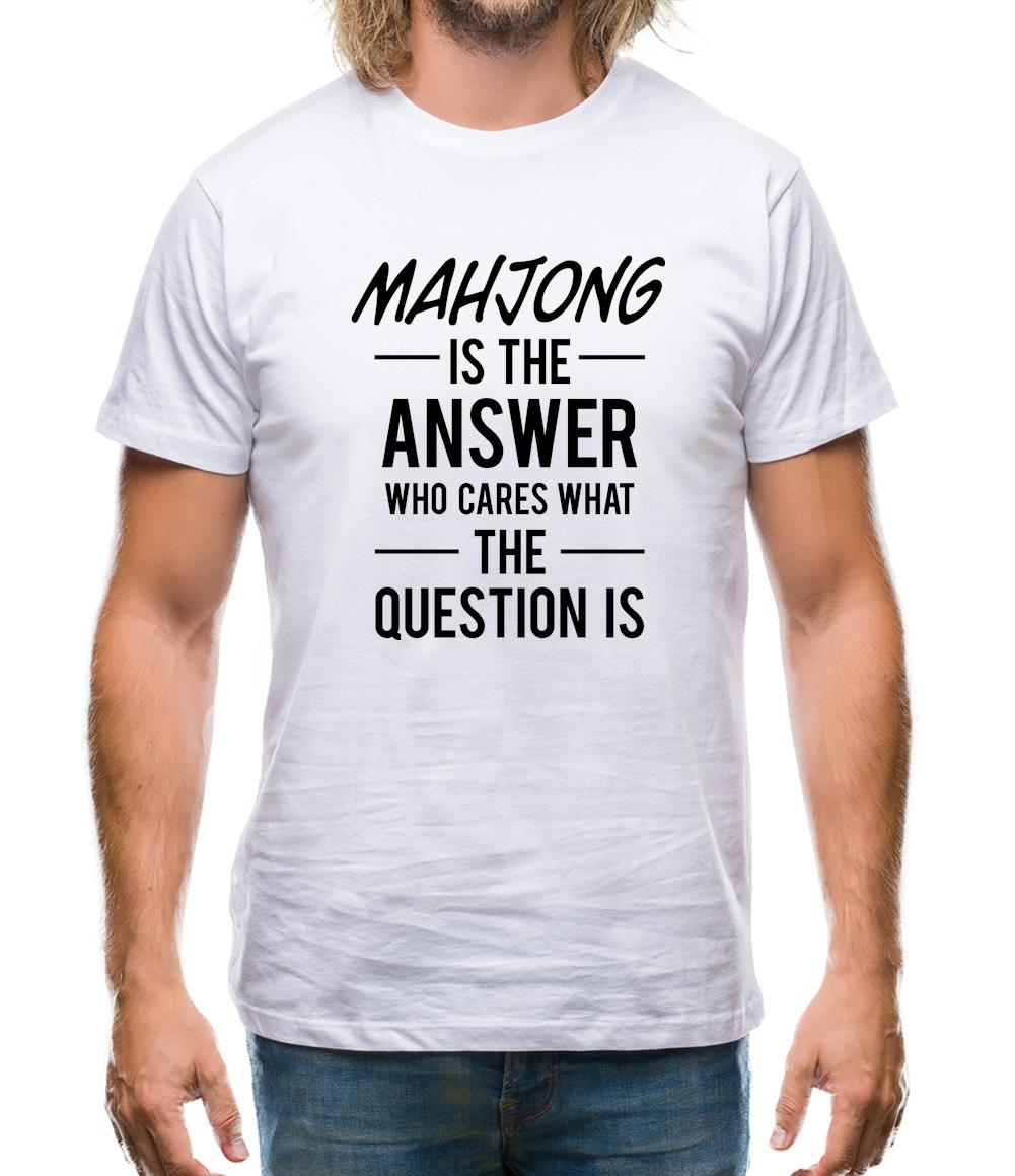 Mahjong Is The Answer Mens T-Shirt