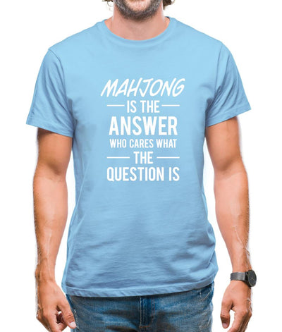 Mahjong Is The Answer Mens T-Shirt