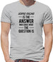 Horse Racing Is The Answer Mens T-Shirt