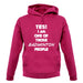 Yes! I Am One Of Those Badminton People unisex hoodie