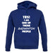 Yes! I Am One Of Those Badminton People unisex hoodie