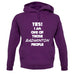 Yes! I Am One Of Those Badminton People unisex hoodie