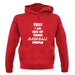 Yes! I Am One Of Those Baseball People unisex hoodie