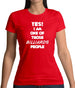 Yes! I Am One Of Those Billiards People Womens T-Shirt