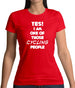 Yes! I Am One Of Those Cycling People Womens T-Shirt