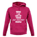 Yes! I Am One Of Those Ice Hockey People unisex hoodie