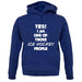 Yes! I Am One Of Those Ice Hockey People unisex hoodie