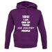 Yes! I Am One Of Those Ice Hockey People unisex hoodie