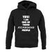 Yes! I Am One Of Those Kickboxing People unisex hoodie