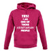 Yes! I Am One Of Those Vegetarian People unisex hoodie