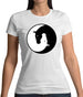 Yin Yang Horses Womens T-Shirt
