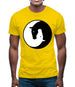 Yin Yang Horses Mens T-Shirt