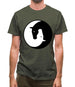 Yin Yang Horses Mens T-Shirt