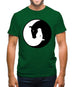 Yin Yang Horses Mens T-Shirt