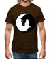 Yin Yang Horses Mens T-Shirt