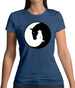 Yin Yang Horses Womens T-Shirt