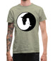 Yin Yang Horses Mens T-Shirt