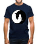 Yin Yang Horses Mens T-Shirt