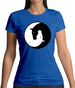 Yin Yang Horses Womens T-Shirt