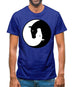 Yin Yang Horses Mens T-Shirt