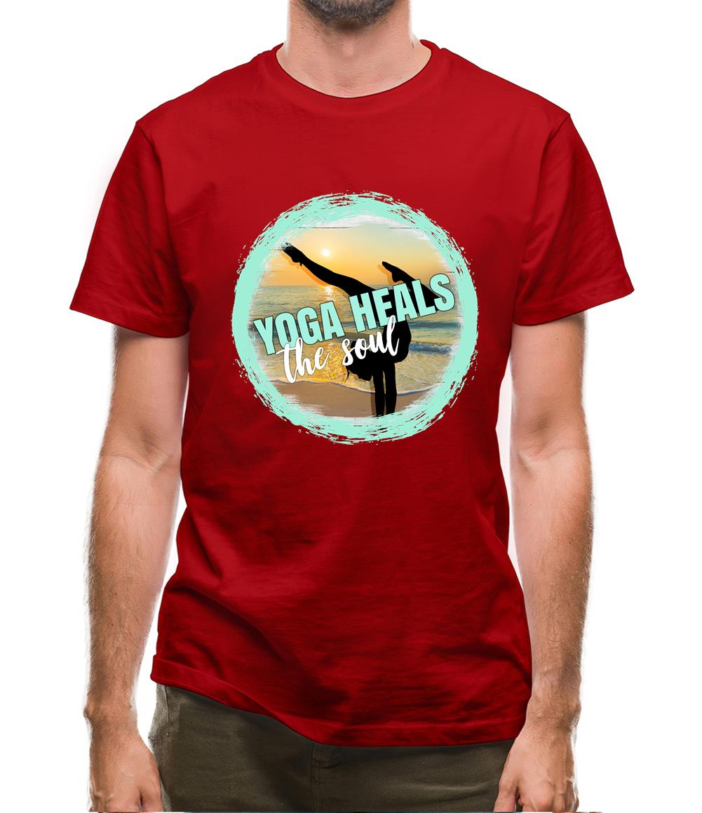 Yoga Health Soul Mens T-Shirt