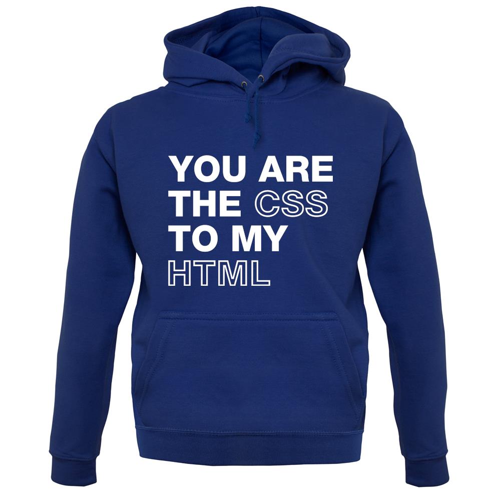 You Are The Css To My Html unisex hoodie
