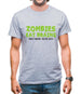 Zombies Eat Brains Mens T-Shirt