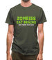 Zombies Eat Brains Mens T-Shirt