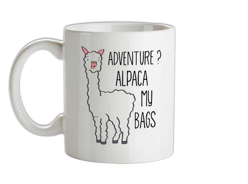 Adventure Alpaca My Bags Ceramic Mug