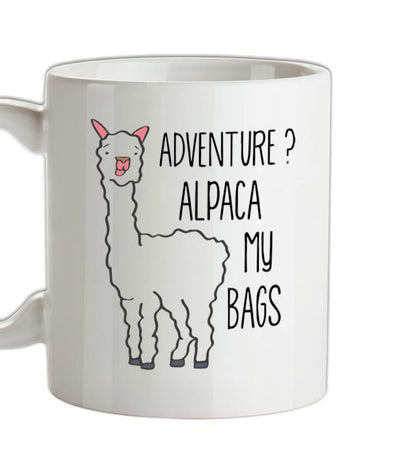 Adventure Alpaca My Bags Ceramic Mug