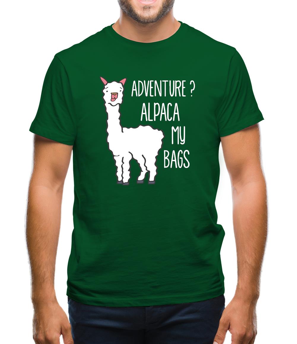 Adventure Alpaca My Bags Mens T-Shirt