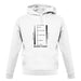 Beard Length Chart unisex hoodie