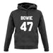 Bowie 47 unisex hoodie