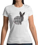 Crazy Rabbit Lady Womens T-Shirt