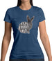 Crazy Rabbit Lady Womens T-Shirt