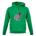 Crazy Rabbit Lady unisex hoodie