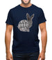 Crazy Rabbit Lady Mens T-Shirt