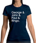 George & John & Paul & Ringo Womens T-Shirt