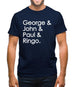 George & John & Paul & Ringo Mens T-Shirt