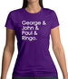 George & John & Paul & Ringo Womens T-Shirt