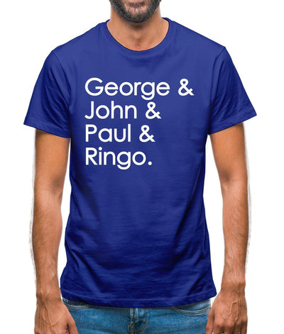 George & John & Paul & Ringo Mens T-Shirt