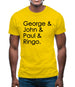 George & John & Paul & Ringo Mens T-Shirt